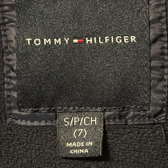 Tommy Hilfiger Black Coat with Logo - Picture 5 of 11